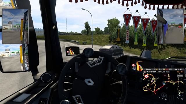 ETS2 live stream from Finland to Spain - My new Renault Truck смотреть онлайн