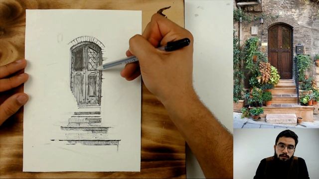 Бесплатный мастер-класс «Старинная дверь» | Как нарисовать дверь поэтапно смотреть онлайн