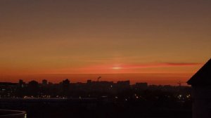 Световой столб в небе над городом - знамение? Световое явление атмосферы!