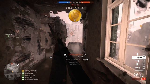 Battlefield 1 - 7 Kill Spraydown - Medic смотреть онлайн