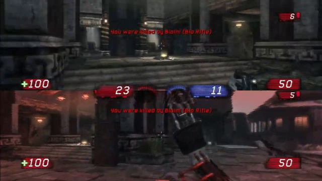 Unreal Tournament 3 PS3 2 Player Split Screen Co-op Campaign Part 2 (Shangri La, Team Deathmatch) смотреть онлайн