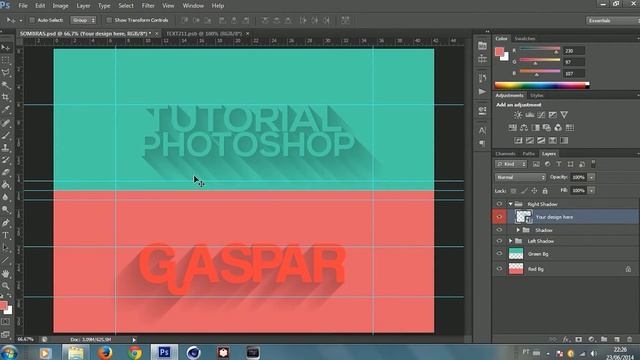Tutorial Photoshop - Long Shadow Generator смотреть онлайн