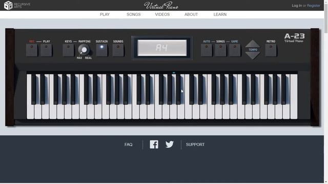 Billie Eilish ft.Khalid: Lovely (Virtual Piano) смотреть онлайн