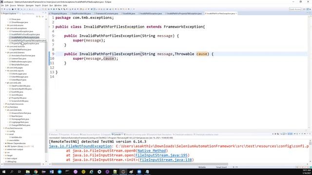 Selenium Framework - Part 36 - Enigma - How to handle exception in static block смотреть онлайн