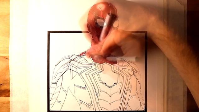 Let's Draw SPIDER-MAN - IRON SPIDER SUIT - FAN ART FRIDAY смотреть онлайн