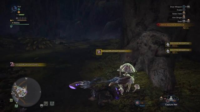 Monster Hunter World - Where to find Gourmet Shroomcaps easily ( Canteen Quest ) смотреть онлайн