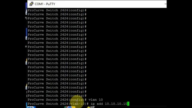 HP Procurve Switch 2626 configure ip address смотреть онлайн