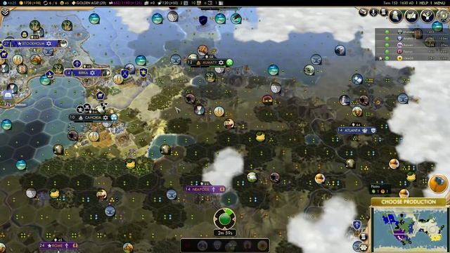 Швеция против всех в FFA6! Серия №6: Богатенькие Буратины (ходы 142-164). Sid Meier's Civilization смотреть онлайн