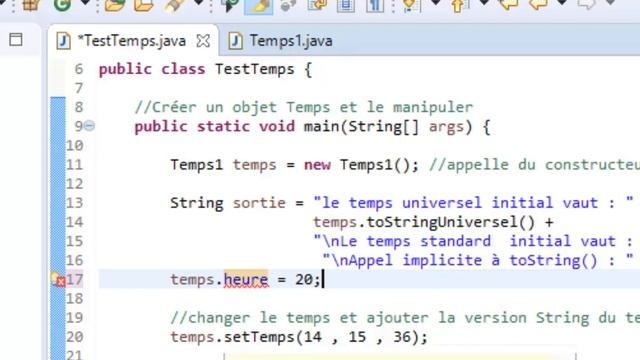 Programmer Objet en Java #04 : Accès aux données et aux méthodes membres d'une classe смотреть онлайн