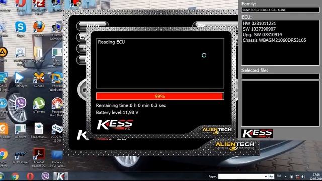 KESS V2 считывание прошивки с BMW E65 для ЧИП ТЮНИНГА смотреть онлайн