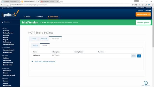 Ignition MQTT Using Custom NameSpaces to Filter Topics смотреть онлайн