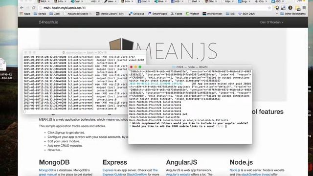 MeanJS Bluemix Part2 смотреть онлайн