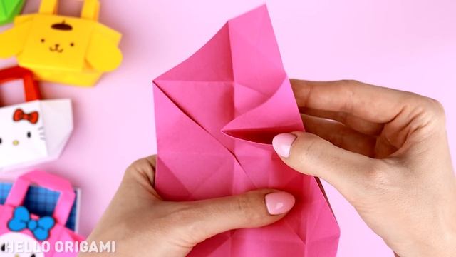 Оригами Сумочка Хеллоу Китти, Мелоди, Лягушка из бумаги | Origami Paper Handbag Hello Kitty & Frog смотреть онлайн