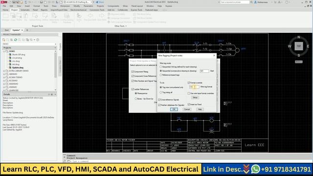 AutoCAD Electrical 2023 in Hindi | Update/Renumbering Wire Number | Learn EEE смотреть онлайн