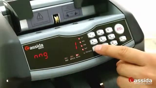 Счетчик банкнот Cassida 6650 смотреть онлайн