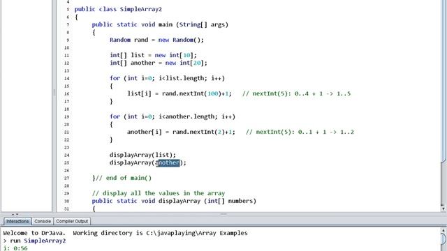 12 Java arrays: manipulating array data with methods, and purpose of String args (secret revealed) смотреть онлайн