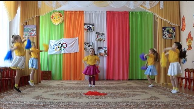 Группа черлидеров "Наших знай" МАДОУ д/с №90. Танец "Русские люди" смотреть онлайн