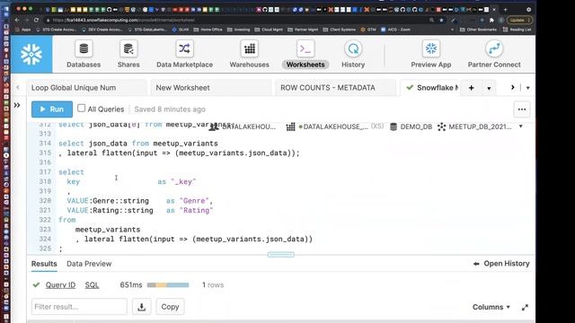 How to use Snowflake Variant Data Type смотреть онлайн