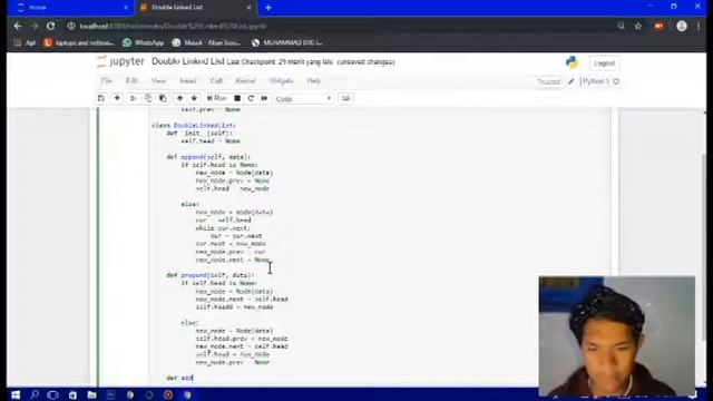 Program Double Linked List Menggunakan Python смотреть онлайн