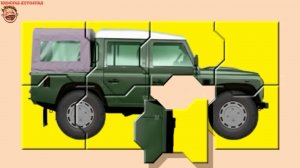 Мультик-Пазл. Внедорожник - Машина высокой проходимости. Для малышей