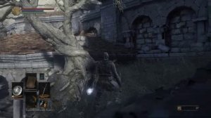 Dark Souls 3 как запрыгнуть на крышу Храма Огня (Дерево). Кольцо жадного змея в начале игры + Эстус