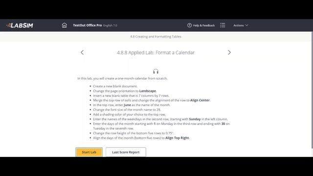 4.8.8 Applied Lab: Format a Calendar смотреть онлайн