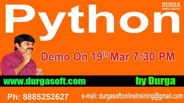 PYTHON Online Training in DURGASOFT смотреть онлайн