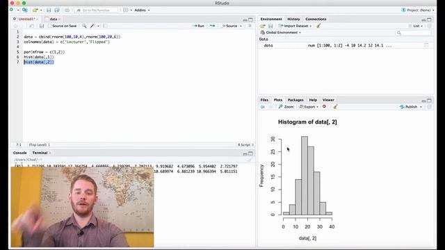 Get R Done | R Stats Tutorials: How to Plot (Rough Plots to Check Data) смотреть онлайн