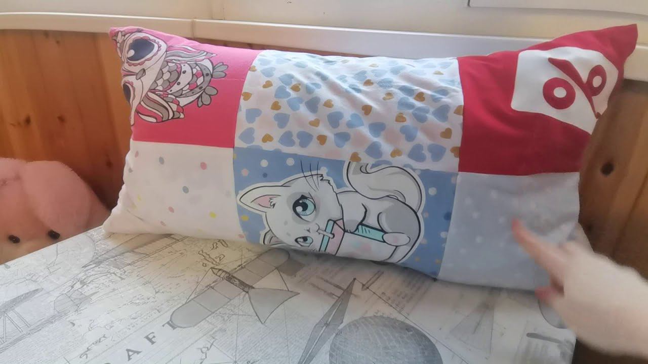 самая ПРОСТАЯ идея из старых футболок#подушкаизфутболок #переделкастарыхвещей