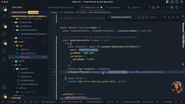Full-Stack Next.js, TypeScript, and AWS Course – Code a Quote Generator смотреть онлайн