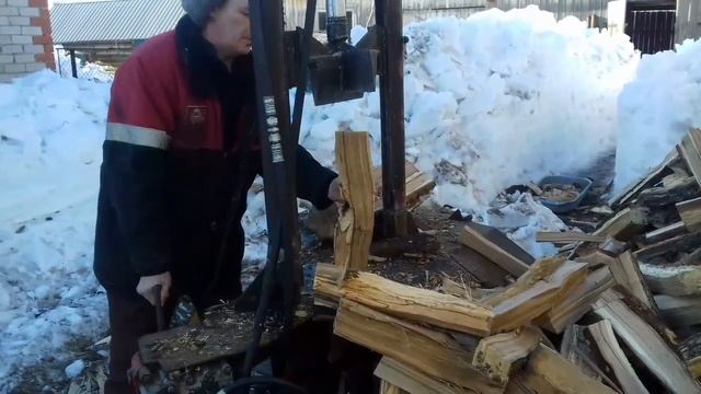 Дровокол гидравлический своими руками смотреть онлайн