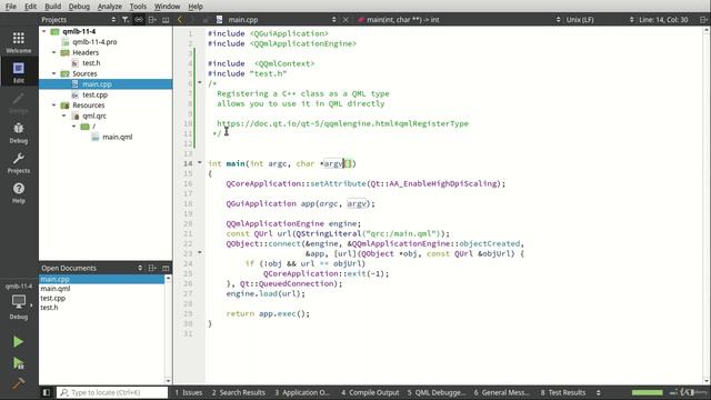004 Register C++ class with QML смотреть онлайн