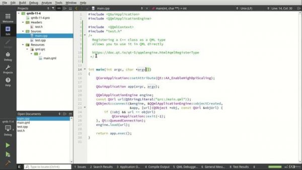 004 Register C++ class with QML