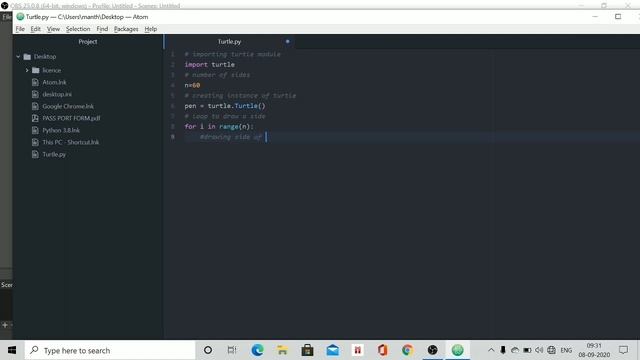 Create a star spiral using python turtle || Conquer Programming || смотреть онлайн