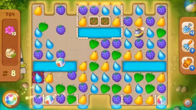 Gardenscapes 704 level смотреть онлайн