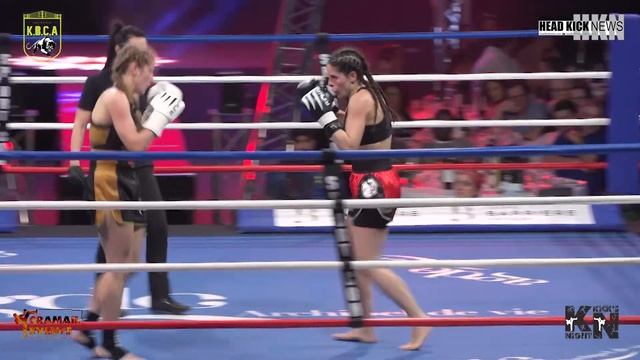 PARIGI Vs GUILLOT K1 Rules International Girl Fight -58KG