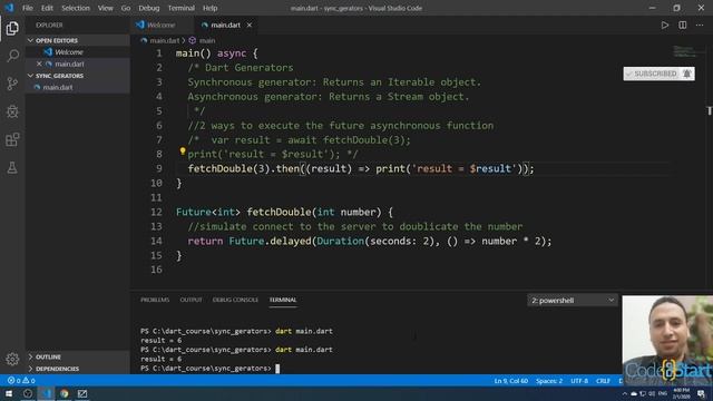 58- Dart asynchronous generator смотреть онлайн