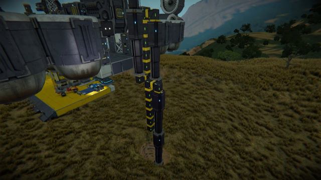 Space Engineers длинный бур