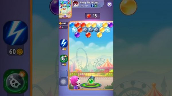 Talking Tom Bubble Shooter (Tom's Bubbles) Level 147 completed