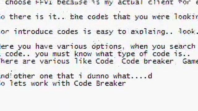 How to insert code breaker in GBA FF *Part 1 смотреть онлайн