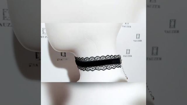 Кружевной чокер на шею черный смотреть онлайн