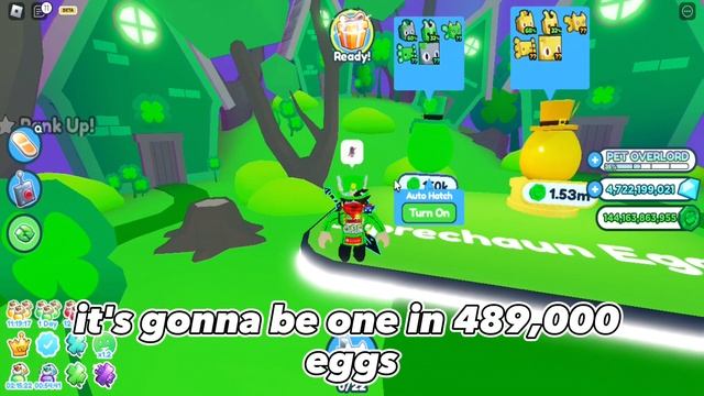 The Chance Of Getting The Huge Leprechaun Cat In Pet Simulator X - Roblox смотреть онлайн