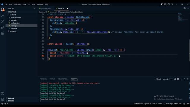 React Upload Image with Mysql, nodejs and express смотреть онлайн