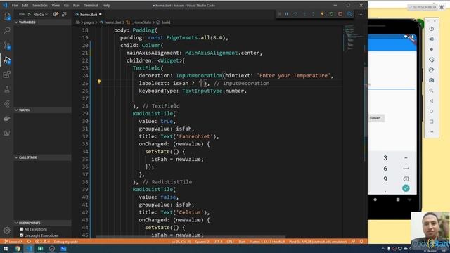 51- Flutter Temperature Conversion 1 смотреть онлайн
