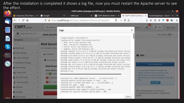 What Is ModSecurity? How to Configure Modsecurity on (CWP) смотреть онлайн