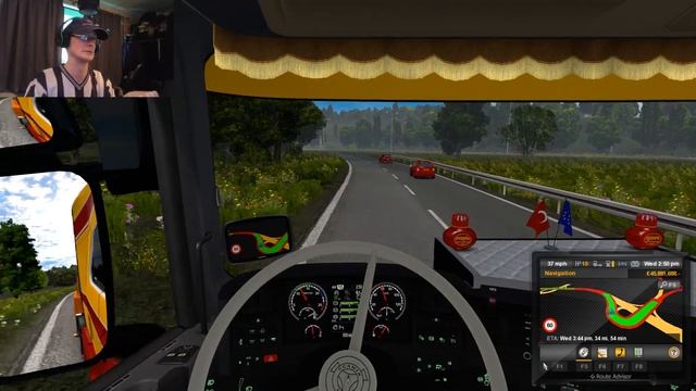 Euro Truck Simulator 2 - M. Vreugdenhil Scania R580 V8 Skin By Speedy143 (Part 2) смотреть онлайн
