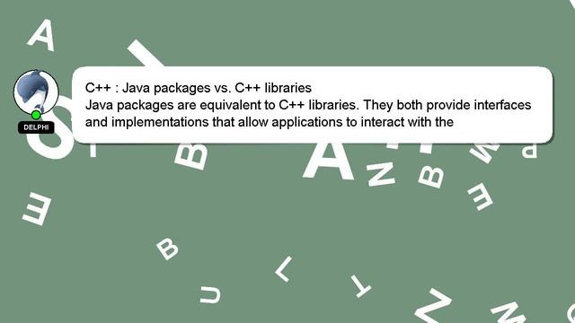 C++ : Java packages vs. C++ libraries смотреть онлайн