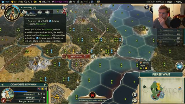 Civilization 5 - Massive Earth Map as England! #5 смотреть онлайн