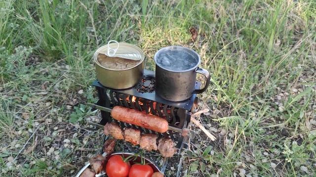 Мангал-печь мини "Шерхан", с большими возможностями. смотреть онлайн