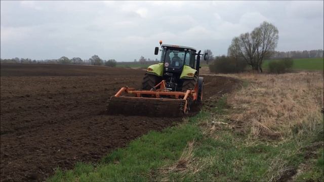 Работаем на тракторе CLAAS ARION 640C в Брянской области смотреть онлайн
